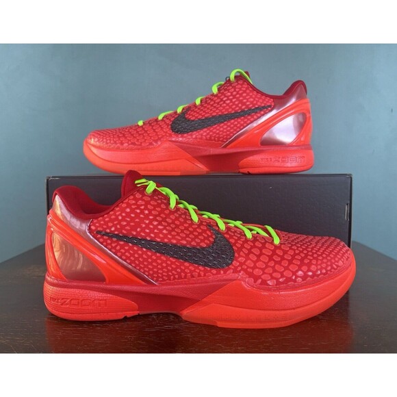 Nike Kobe 6 Protro "Reverse Grinch" Basketball Shoes Men's Size 10.5 FV4921-600 - Picture 1 of 11